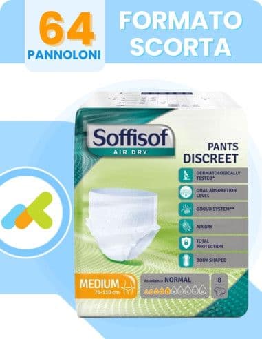 Soffisof Airdry Pants Discreet Normal | Mutandine Assorbenti | Per Incontinenza Leggera