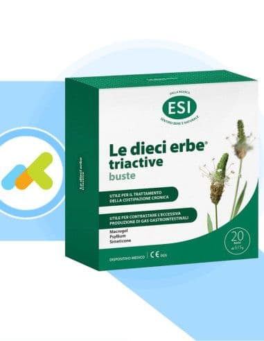 Esi - Esi Le Dieci Erbe Triactive | Trattamento Della Costipazione Acuta E Cronica | 20 Bustine Cf