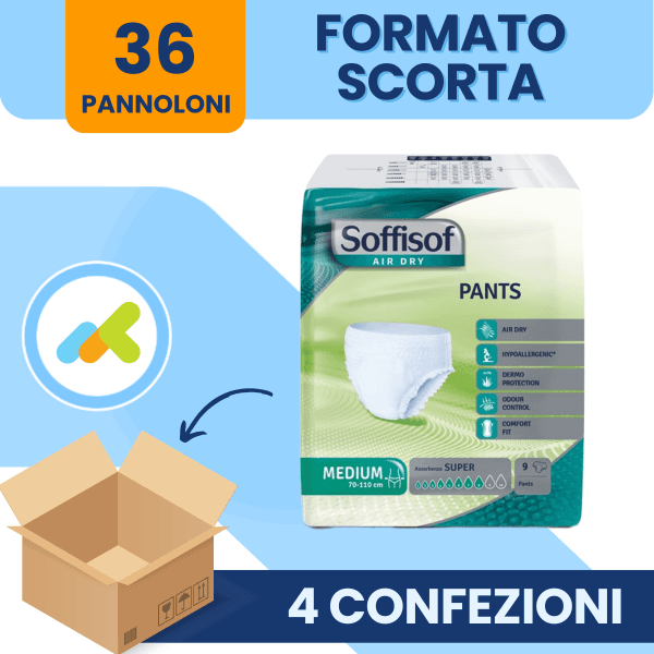 Soffisof Air Dry Pants Super M: Mutandine Assorbenti Alta Protezione 9 Pezzi