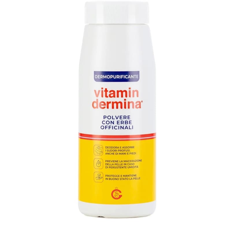 ISTITUTO GANASSINI Vitamindermina Polvere Assorbente E Deodorante Con Erbe Officinali 100 gr