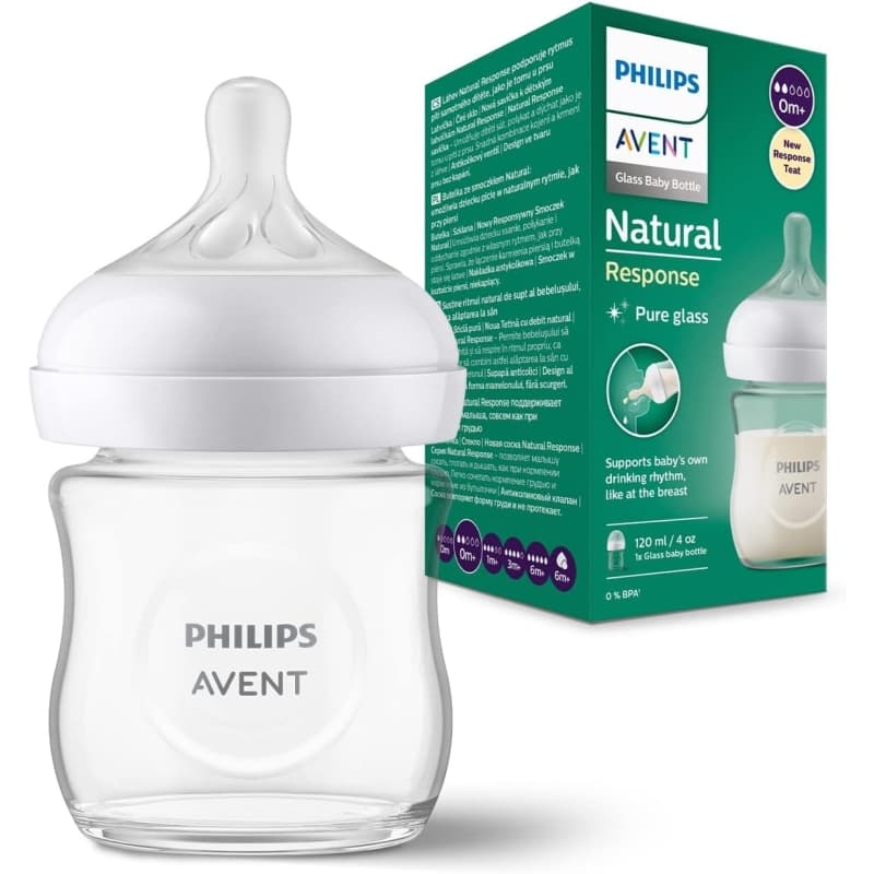 Avent Natural Response - Biberon in vetro 125 Ml
