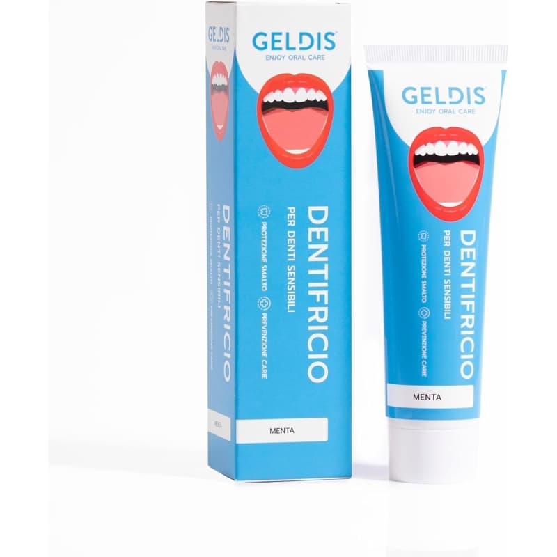GELDIS Menta - Dentifricio Sbiancante per Denti Sensibili 100 ml
