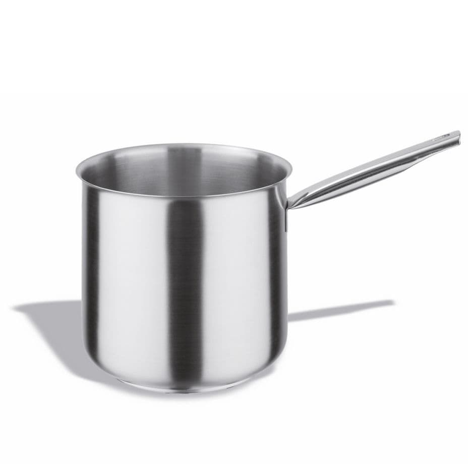 Casseruola professionale bagnomaria in acciaio inox con 1 manico diametro 240 mm x H 240 mm 10 LT
