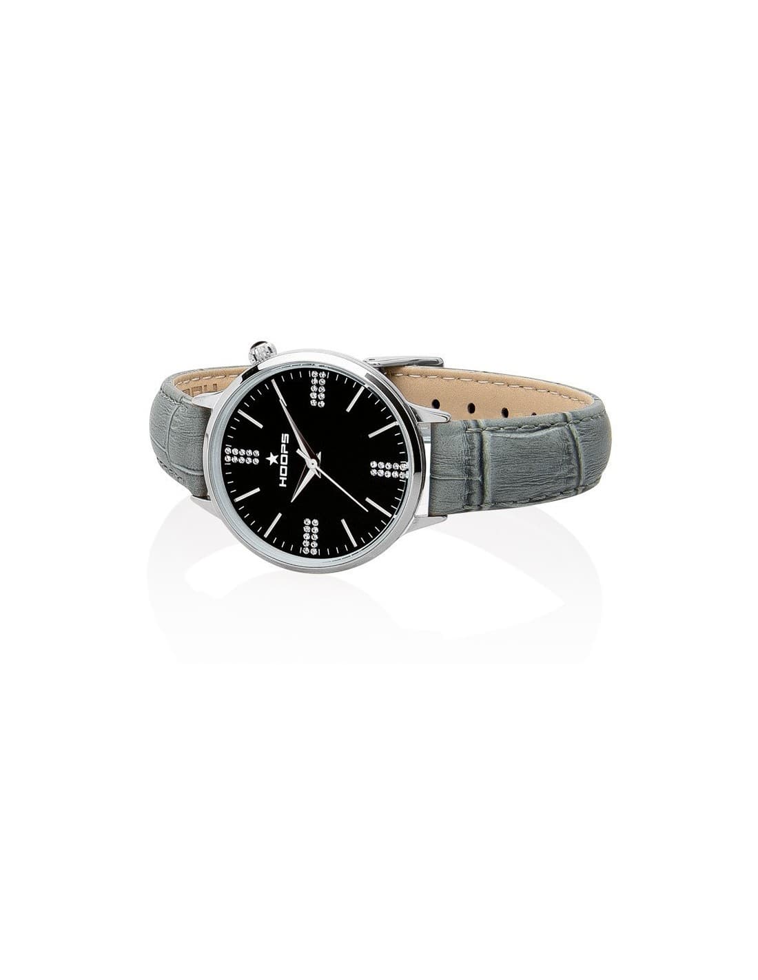 SALDI Orologio HOOPS CLASSIC CHIC Silver Grey Black 2609LD-S04