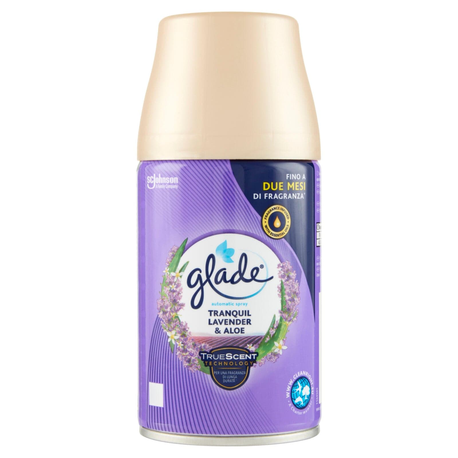 Glade Tranquil Lavender & Aloe Ricarica Profumatore Per Ambienti Automatic Spray 269ml