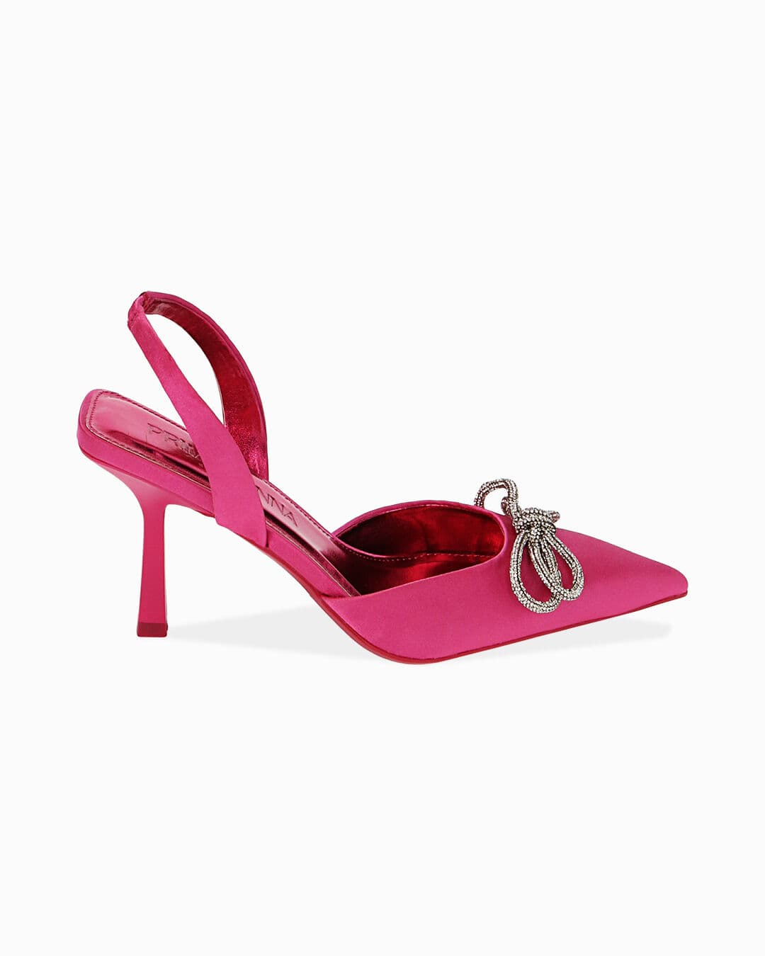 Décolleté slingback gioiello fucsia, tacco 8,5 cm