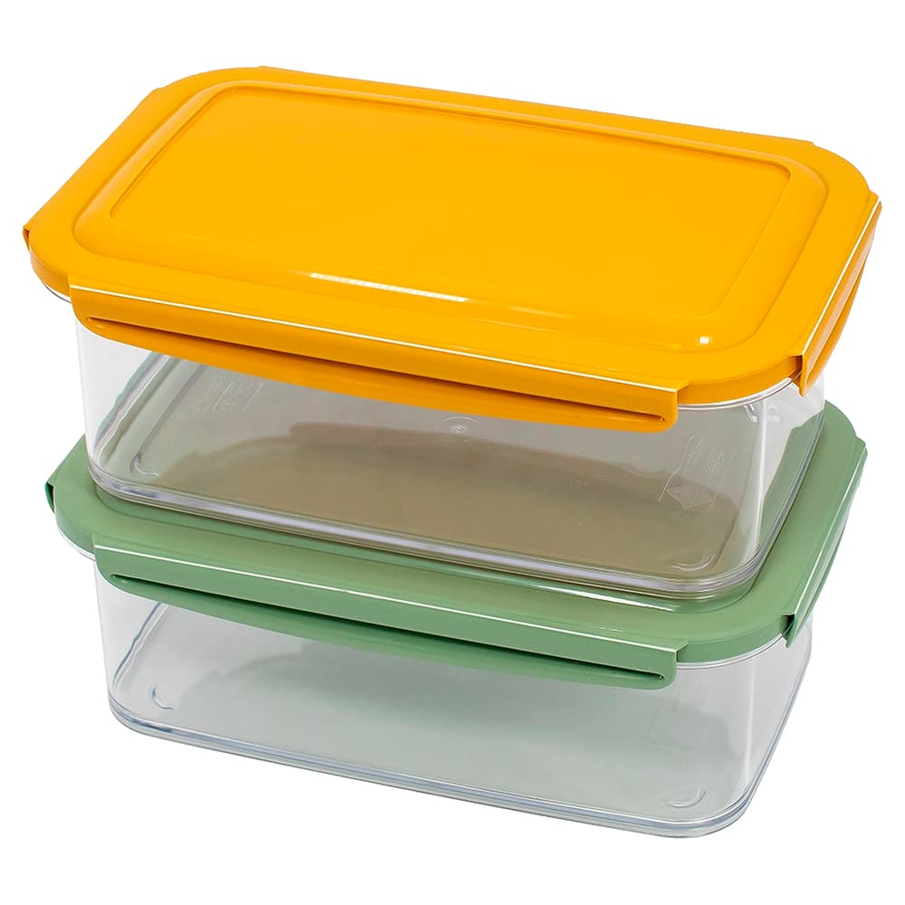 <p>Set 2 portapranzo ermetici da 800 ml in plastica</p>