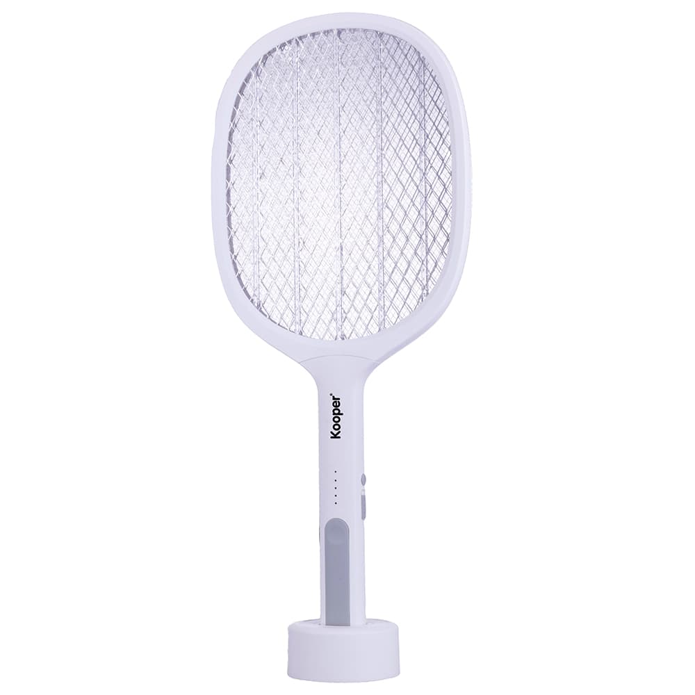 <p>Racchetta elettrica per insetti ricaricabile, base di supporto, Duo Kooper</p>
