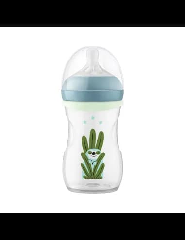 Philips avent biberon natural nighttime 260 ml blu anticolica senza bpa