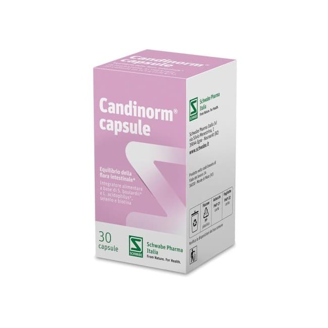 Pegaso - Candinorm Integratore Di Fermenti Lattici Per Infezioni Intestinali E Candida 30 Capsule